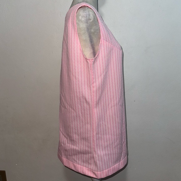 Vtg Handmade Pink & White Striped Tank Top - Picture 5 of 8